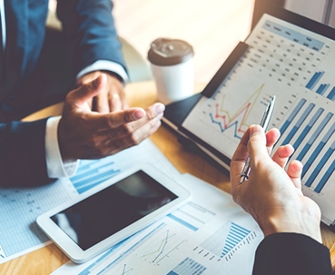 Paper calculations of the division of assets in a divorce