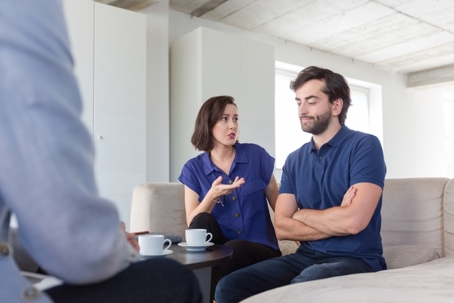couple consulting with a professional